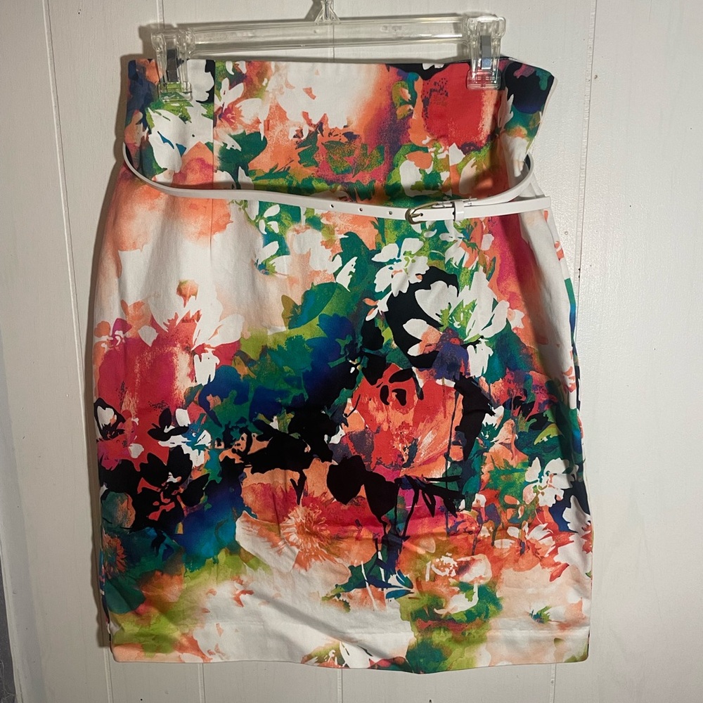 Worthington Floral Skirt